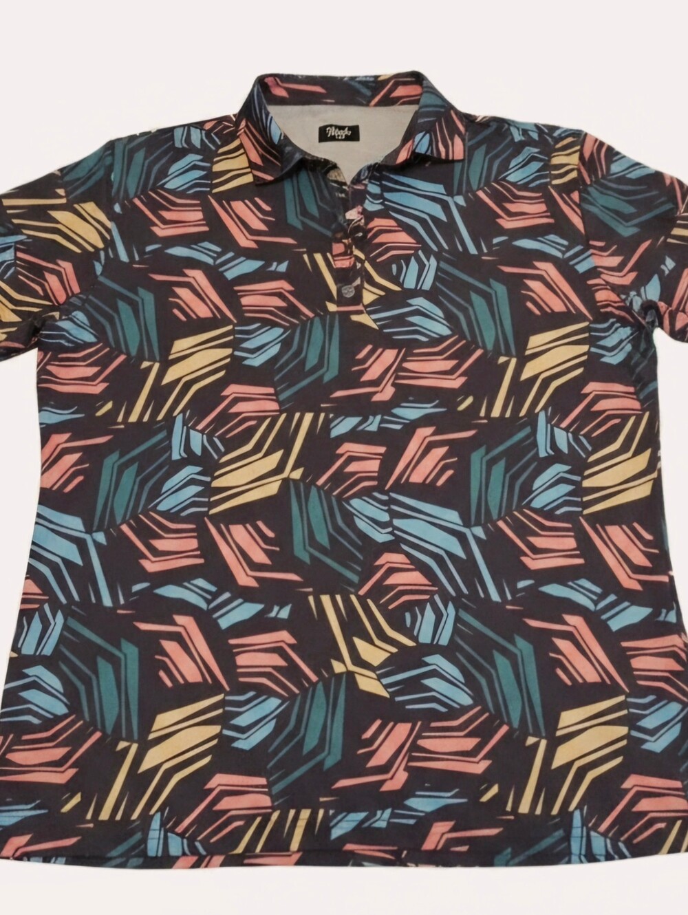 Waggle Golf Women's Boardwalk Polo – Abstract Print (2XL)